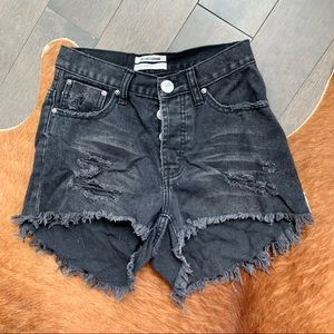 One Teaspoon Hawks Denim Shorts